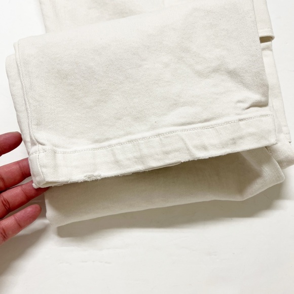 MOTHER Denim Womens Cream Puffs The Rambler Cargo Ankle High Waist Jean Size 29 - Picture 8 of 14